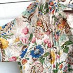 Figueroa & Flower Womens Shirt Blouse Sheer Floral Mixed Print 3/4 Sl Plus 1X Gold Photo 6