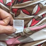 BCBGMAXAZRIA Red and Brown Puff Sleeve Mini Sundress Photo 6