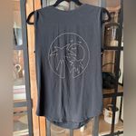 Lululemon  muscle tank top round hem palm tree graphic tee workout performance Photo 1