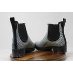 Jeffrey Campbell  Cloudy-V Black White Plaid Platform Chelsea‎ Boots 9M Photo 9