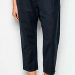 Nili Lotan Luna Pants Drop Crotch Elastic Waist Casablanca Trousers Sz XS Blue Photo 0