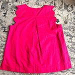 Maeve ANTHROPOLOGIE hot pink sleeveless scalloped edge blouse size 6 Photo 7