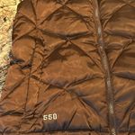 The North Face Vintage Brown Puffer Vest Goose Down Nuptse 550 Women’s Size M Photo 2