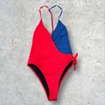 Solid & Striped Solid‎ & Striped Matilde Red Blue One Piece Swimsuit Size M Anthropologie Photo 2