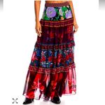 Farm Rio Anthropologie x  Printed High-Waisted Maxi Skirt Photo 9