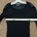 Crochet Dress Small Long Sleeve Midi Black Boho Hippie Pullover Photo 6