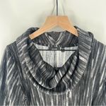 Apt. 9  Abstract Print 3/4 Sleeve Shark Bite Hem Cowl‎ Neck Sweater Photo 1