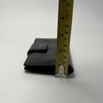 Fossil  Logan Tab Clutch Wallet Black Gold Metallic Shiny Interior Leather Photo 10