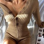 ZARA LAST ONE🔥Blogger’s Fav|NWT Cable Knit Romper Photo 3