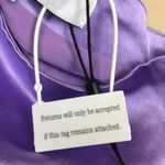 Elliatt NWT Elliat Women’s Cassini Satin Lilac Purple One Shoulder Faux Wrap Skirt Dress Photo 10