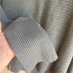 Andrea Jovine  Grey Ribbed Turtleneck Sweater Cotton Viscose Size Small Photo 3
