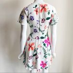 EXPRESS  00 Floral Chiffon Flutter Sleeve Fit & Flare Mini Dress - NWOT Photo 3