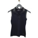 Nike  Women's Sleeveless Golf Tour‎ Performance Polo Shirt Black White Size XS Photo 1