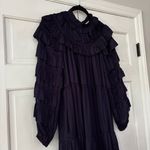 Ulla Johnson ‎ Elsa Dress Lago Deep Purple Size 0 Ruffle Royal Tiered Statement Photo 4