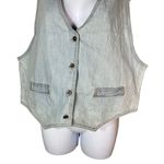 ‎Vintage Essentials Sport Vest Size Medium Blue Photo 2
