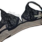 Free People  Tameeka Lace Underwire Bra Black Photo 5