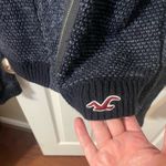 Hollister  Navy Blue Knit Zip Cardigan Sweater xs Photo 1