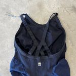 Sweaty Betty  Black Strappy Fitted Ribbed Camisole Blue Size Small Compression Photo 5