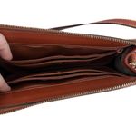 Dooney & Bourke Vintage  Taupe Pebble Leather ‘Large Zip Top’ Crossbody Bag Photo 8