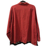 Vintage Lemon Grass Christmas Button Down Size 26 Snowmen Shirt Long Sleeve Red Photo 6