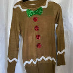 Tipsy Elves  Brown and White Sweater Photo 0
