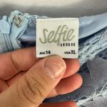 Selfie Leslie  Dress XL‎ Blue Lace Fit & Flare Mini Ruffle Hem Party Romantic Y2K Photo 1