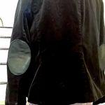 Ralph Lauren Black Corduroy Blazer w Leather Elbow Patches Black Watch Lining LG Photo 9