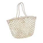Woven Straw Large Basket Tote bag Tan Photo 0