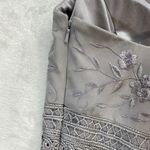 Sue Wong womens Size 8 Dress Nocturne Embellished Formal Gown Party Silver Gray Photo 7