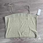 American Eagle NWT  Size XXL Cropped Bungee Strap Cami Green Photo 3