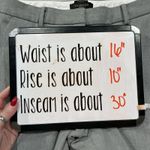 Talbots  Size 8P 8 Petite Trouser Pants Windsor Wide Leg Mid Rise Gray Business Photo 9