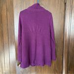 Athleta  cashmere blend purple cardigan sweater snap front Photo 3