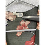 Sky And Sparrow Olive Green Floral Robe Open Front Cardigan Long Sleeve Small Photo 4