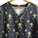 VGK Vegas Golden Knights Chance Medical Scrub Top Black Gold Size XL Photo 1