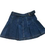Shoe Dazzle Blue Mini Skirt Size 28 Photo 2