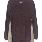 LOGO By Lori Goldstein  Lace Knit Tunic Sweater size large Photo 0