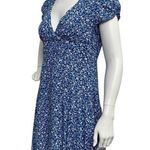 Princess Polly Women's Blue White Floral V-Neck Mini Dress size 6 Photo 3