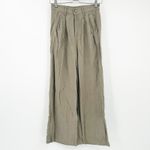 Miou Muse Womens Preppy Career High Waisted Wide‎ Leg Trousers Pants Size M Tan Size M Photo 1