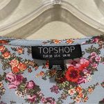 Topshop  Confetti Floral Wrap Tea Dress Light Blue Multicolor Size 6 Photo 7