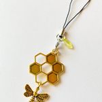 Handmade antique gold color BEE retro vintage boho chic aesthetic style phone charm/strap/bag accessory/decor✨ Photo 1
