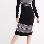 Abercrombie & Fitch  Striped Ribbed Sweater Dress | S Photo 0