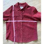 Pendleton VTG  Red Suede Leather Jacket Long sleeve Button Up Women’s Size Large Photo 6