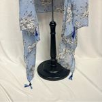 Steve Madden  Hibiscus Blue Scarf Photo 1