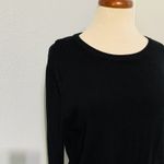 Philosophy Republic Clothing Black Long Sleeve Crew Neck Zip Back Sweater Top L Size L Photo 2