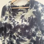 Soft Surroundings Womens Hoodie Sweatshirt Tie Dye Tunic Fall Winter Beachy M Photo 4