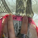 Frederick's of Hollywood Vintage vest gray Lace vest phoenix embroidered S/M Photo 7