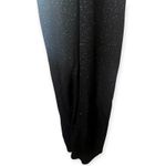 NWT Bari Jay Black Silver Glitter Maxi Gown Crisscross Back Formal Dress Sz 14 Photo 4