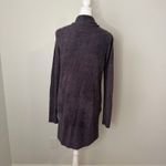 Barefoot Dreams dark gray/purple knit open front cardigan size XS/S Photo 4
