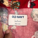 Old Navy  Christmas cat dog print pajama top red button shirt women’s L festive Photo 1