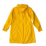L.L. BEAN Mid Length Hooded Rain Jacket Yellow Size L Photo 3